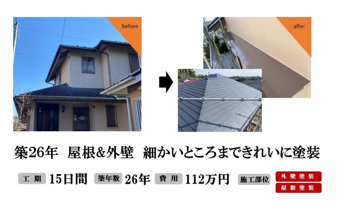 入間市　屋根・外壁塗装　2023年4月